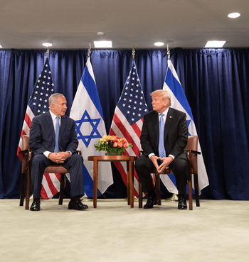 Prime Minister Benjamin Netanyahu and President Donald Trump