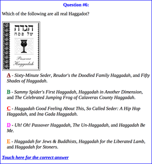 RASHI, RAMBAM and HAGGADAH-LAMADINGDONG question about Haggadot.